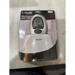 Taylor Wireless‎ Rain Gauge W/ Thermometer NEW